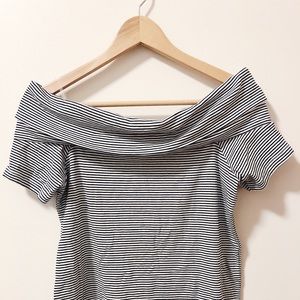 Strapless Striped Top - Edgy Chic